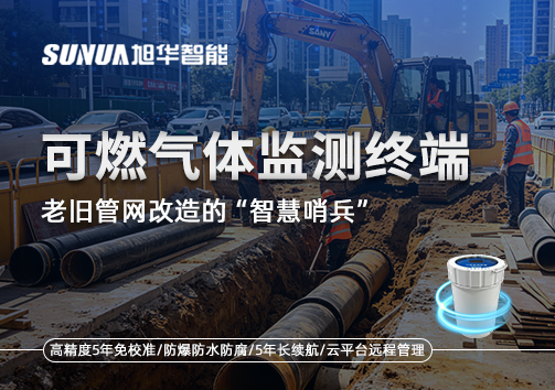 老旧管网改造的“智慧哨兵”：可燃气体监测终端如何重塑地下安全防线